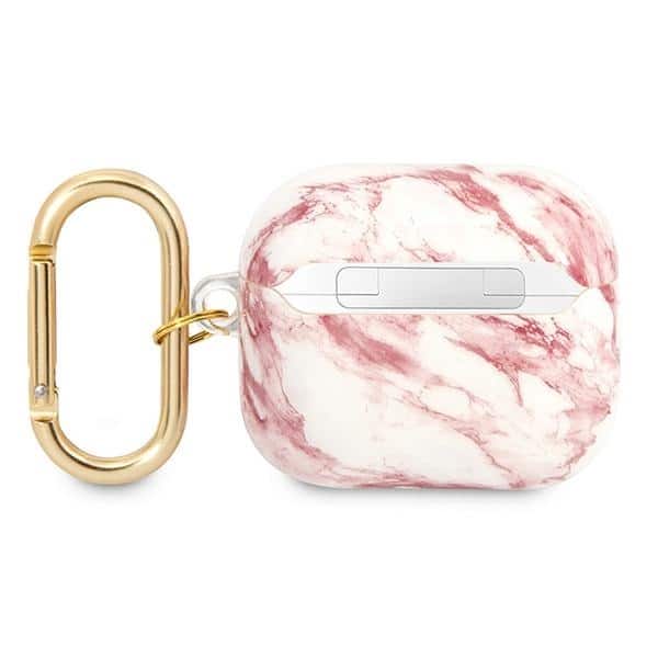 Guess GUA3HCHMAP AirPods 3 cover ροζ/pink Marble Strap Collection - Image 2