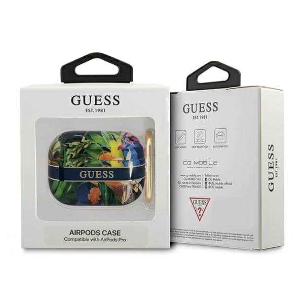 Guess GUAPHHFLB AirPods Pro cover Μπλε/blue Flower Strap Collection - Image 3