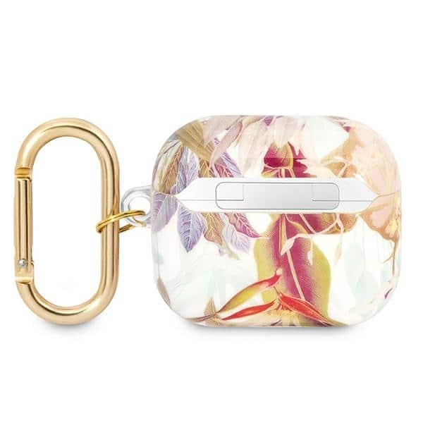 Guess GUA3HHFLU AirPods 3 cover μώβ/purple Flower Strap Collection - Image 2