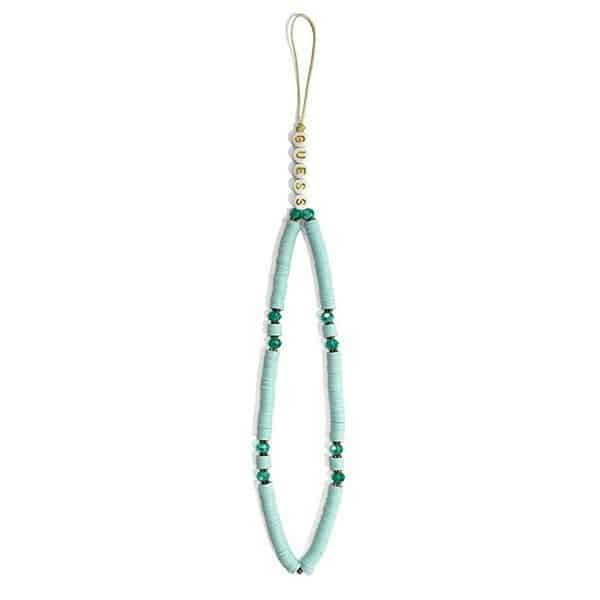 Guess charm GUSTPEARP Phone Strap Μπλε/blue Heishi Beads - Image 2