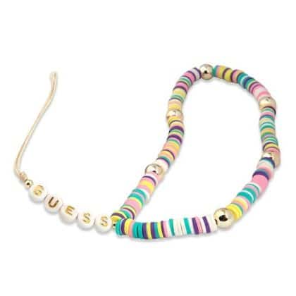 Guess charm GUSTPEAM Phone Strap  πολύχρωμο/multicolor Heishi Beads