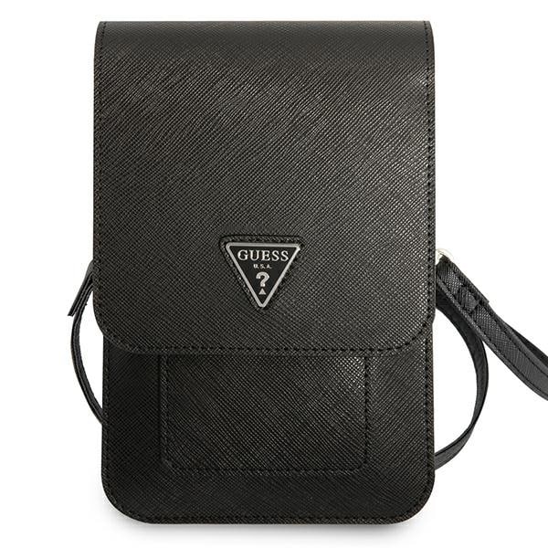 Guess Τσάντα GUWBSATMBK μαύρο/black Saffiano Triangle - Image 2
