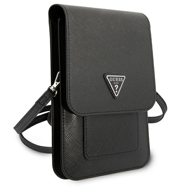 Guess Τσάντα GUWBSATMBK μαύρο/black Saffiano Triangle - Image 3