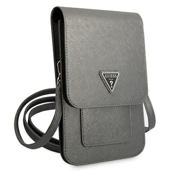 Guess Τσάντα GUWBSATMGR szary/grey Saffiano Triangle - Image 3
