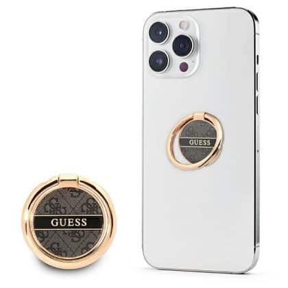 Guess Δαχτυλίδι στάντ GURSHG4SK μαύρο/μαύρο 4G