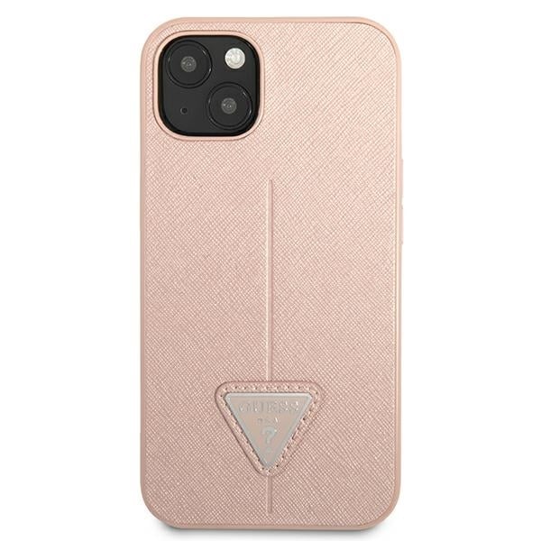 Guess SaffianoTriangle Logo - θήκη για Apple iPhone 13 mini - Ροζ - Image 3