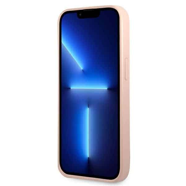 Guess SaffianoTriangle Logo - θήκη για Apple iPhone 13 mini - Ροζ - Image 5