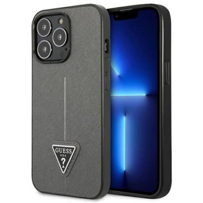 Guess SaffianoTriangle Logo - θήκη για Apple iPhone 13 Pro / - Γκρι