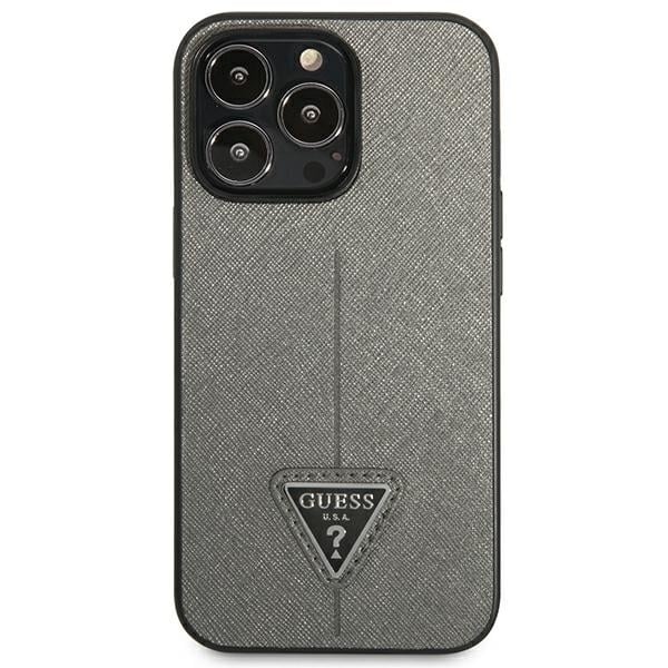 Guess SaffianoTriangle Logo - θήκη για Apple iPhone 13 Pro / - Γκρι - Image 3