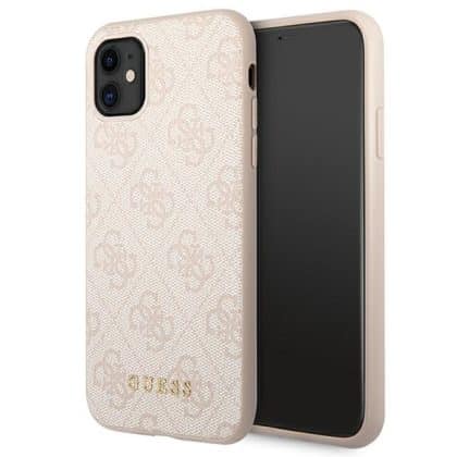 Guess 4G Metal Gold Logo - θήκη για Apple iPhone 11 - Ροζ