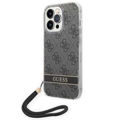 Guess 4G Print Strap - θήκη για Apple iPhone 14 Pro - Μαύρο
