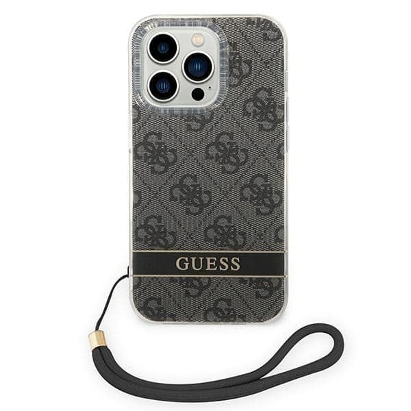 Guess 4G Print Strap - θήκη για Apple iPhone 14 Pro - Μαύρο - Image 2