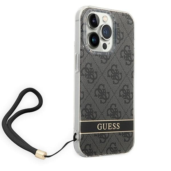 Guess 4G Print Strap - θήκη για Apple iPhone 14 Pro - Μαύρο - Image 3