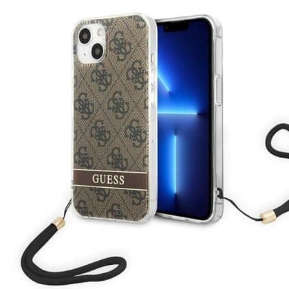 Guess 4G Print Strap - θήκη για Apple iPhone 14 Plus - Καφέ