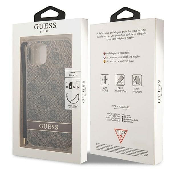Guess 4G Print Strap - θήκη για Apple iPhone 14 Plus - Καφέ - Image 8