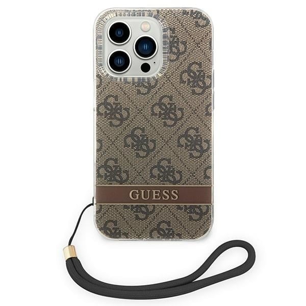 Guess 4G Print Strap - θήκη για Apple iPhone 14 Pro - Καφέ - Image 2