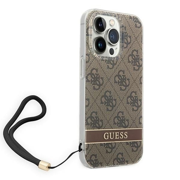 Guess 4G Print Strap - θήκη για Apple iPhone 14 Pro - Καφέ - Image 3