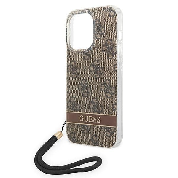 Guess 4G Print Strap - θήκη για Apple iPhone 14 Pro - Καφέ - Image 5