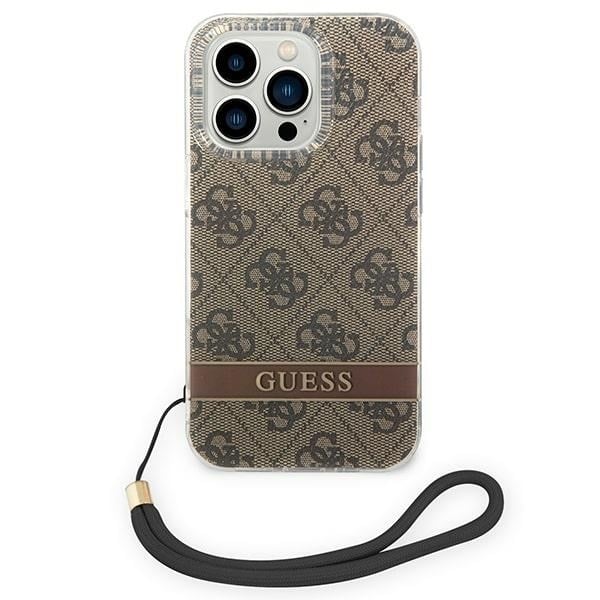 Guess 4G Print Strap - θήκη για Apple iPhone 14 Pro Max - Καφέ - Image 2
