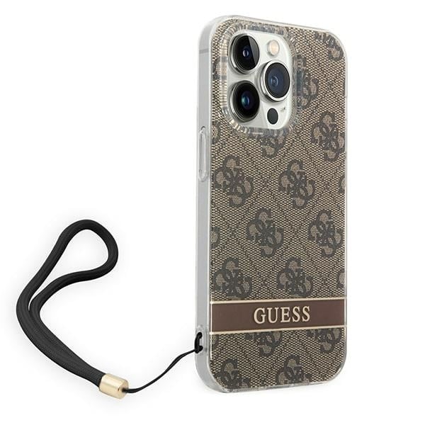 Guess 4G Print Strap - θήκη για Apple iPhone 14 Pro Max - Καφέ - Image 3