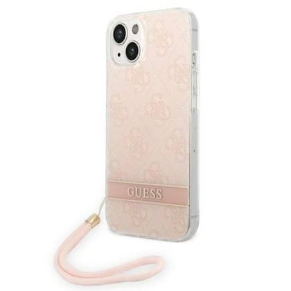 Guess 4G Print Strap - θήκη για Apple iPhone 14 Plus - Ροζ