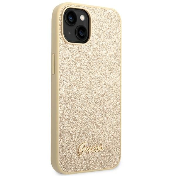 Guess Glitter Script - θήκη για Apple iPhone 14 Plus - Χρυσό - Image 4
