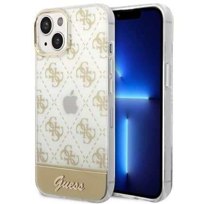 Guess Pattern Script - θήκη για Apple iPhone 14 Plus - Διάφανο
