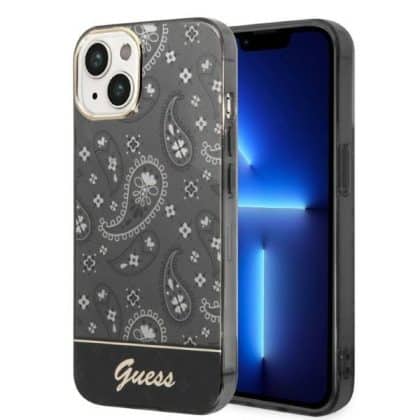 Guess Bandana Paisley - θήκη για Apple iPhone 14 Plus - Μαύρο