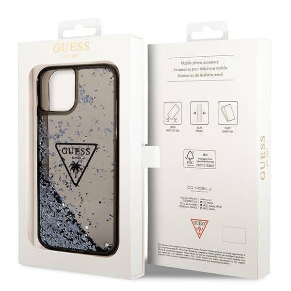 Guess Liquid Glitter - θήκη για Apple iPhone 14 Plus - Μαύρο - Image 8