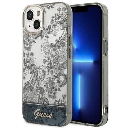 Guess Porcelain Collection - θήκη για Apple iPhone 14 Plus - Γκρι