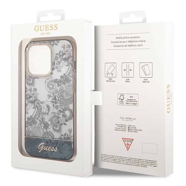 Guess Porcelain Collection - θήκη για Apple iPhone 14 Pro Max - Γκρι - Image 8