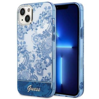 Guess Porcelain Collection - θήκη για Apple iPhone 14 Plus - Μπλε