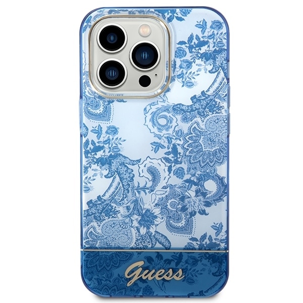 Guess Porcelain Collection - θήκη για Apple iPhone 14 Pro - Μπλε - Image 3