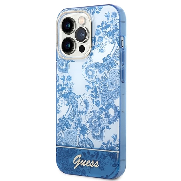 Guess Porcelain Collection - θήκη για Apple iPhone 14 Pro Max - Μπλε - Image 2