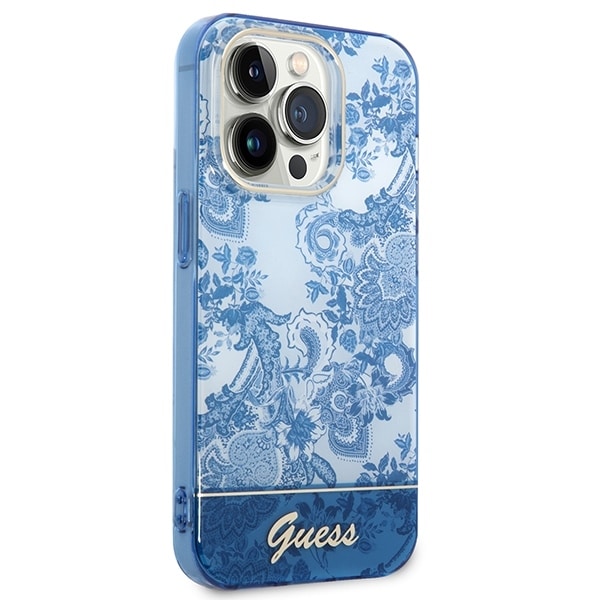 Guess Porcelain Collection - θήκη για Apple iPhone 14 Pro Max - Μπλε - Image 4
