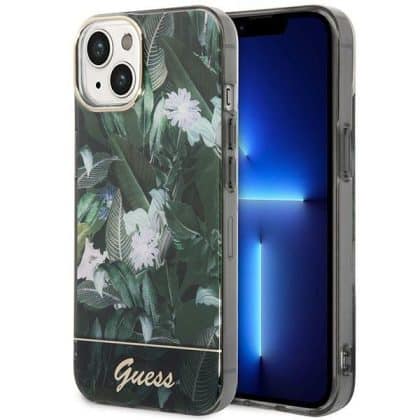 Guess Jungle Collection - θήκη για Apple iPhone 14 Plus - Πράσινο