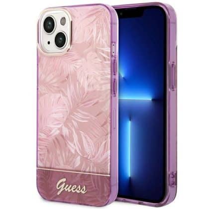 Guess Jungle Collection - θήκη για Apple iPhone 14 Plus - Ροζ