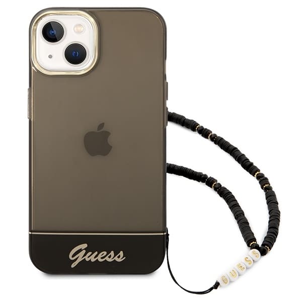 Guess Translucent Pearl Strap - θήκη για Apple iPhone 14 - Μαύρο - Image 2