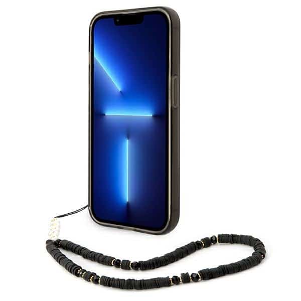 Guess Translucent Pearl Strap - θήκη για Apple iPhone 14 Pro - Μαύρο - Image 4
