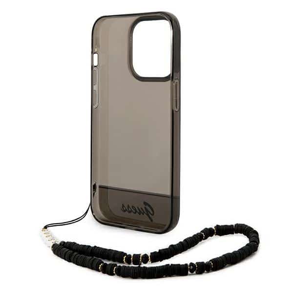 Guess Translucent Pearl Strap - θήκη για Apple iPhone 14 Pro - Μαύρο - Image 6