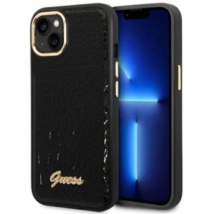 Guess Croco - θήκη για Apple iPhone 14 Plus - Μαύρο