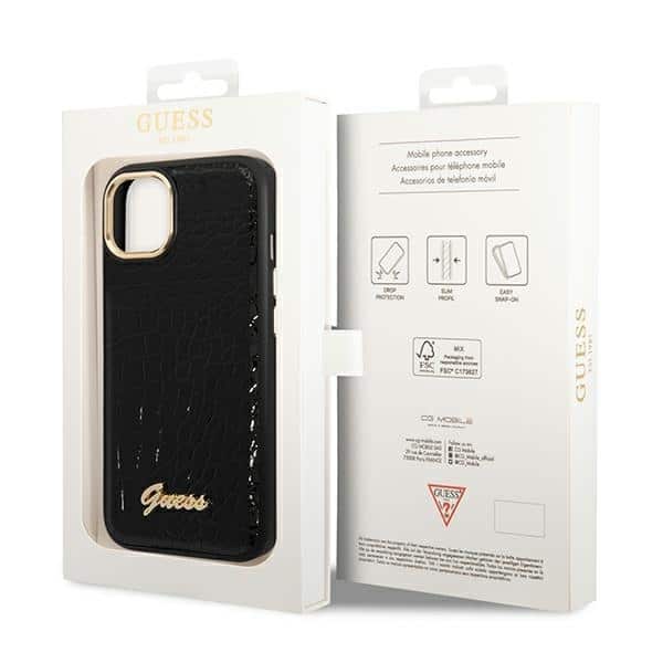 Guess Croco - θήκη για Apple iPhone 14 Plus - Μαύρο - Image 8