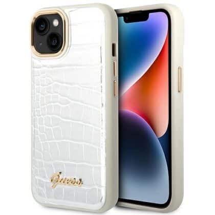 Guess Croco - θήκη για Apple iPhone 14 Plus - Διάφανο