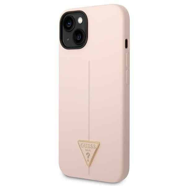 Guess Silicone Triangle - θήκη για Apple iPhone 14 Plus - Ροζ - Image 2