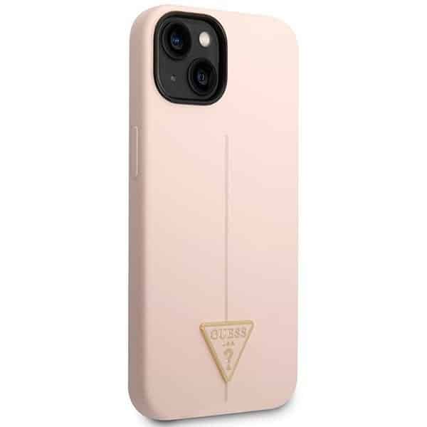 Guess Silicone Triangle - θήκη για Apple iPhone 14 Plus - Ροζ - Image 4