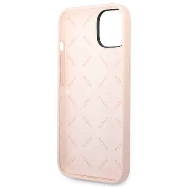 Guess Silicone Triangle - θήκη για Apple iPhone 14 Plus - Ροζ - Image 7