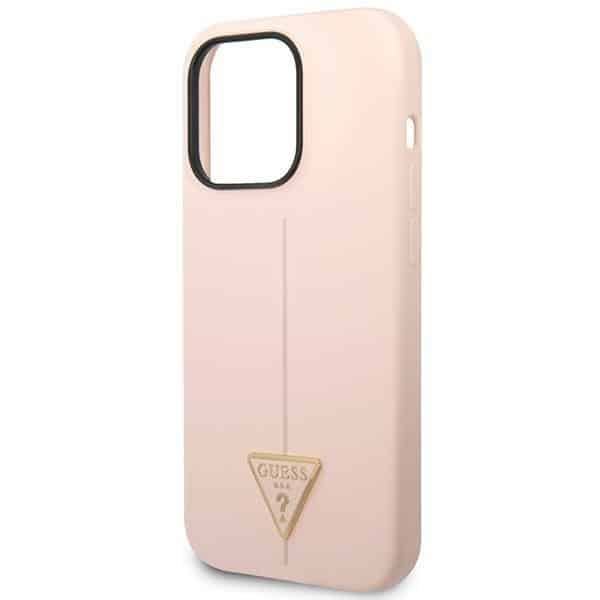 Guess Silicone Triangle - θήκη για Apple iPhone 14 Pro - Ροζ - Image 6