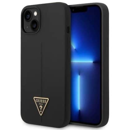 Guess Silicone Triangle - θήκη για Apple iPhone 14 Plus - Μαύρο