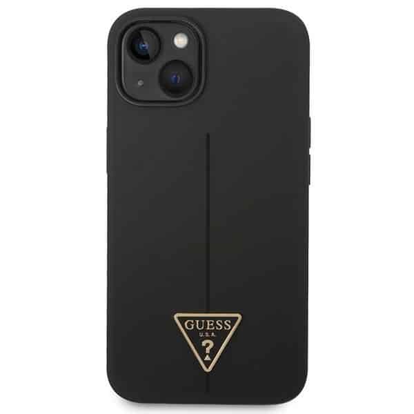Guess Silicone Triangle - θήκη για Apple iPhone 14 Plus - Μαύρο - Image 3