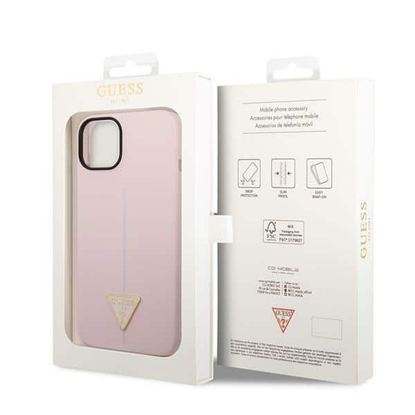 Guess Silicone Triangle - θήκη για Apple iPhone 14 Plus - Μωβ - Image 8